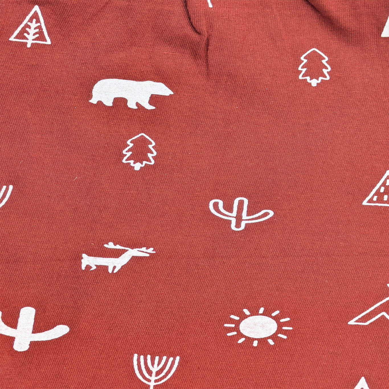 Red cotton sleepsuit for kids aged 1 to 6 years by Babywish
