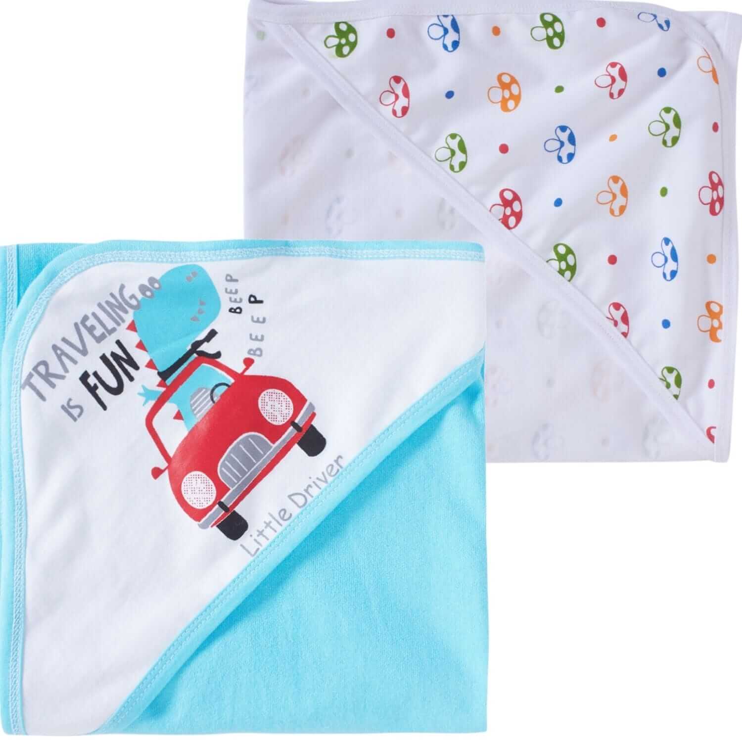 Baby Hooded Towels for Newborn – Combo Multicolor Bath Towels for Boys & Girls, Soft and Absorbent Infant Hooded Towels, Kids Bath Wraps for Newborns