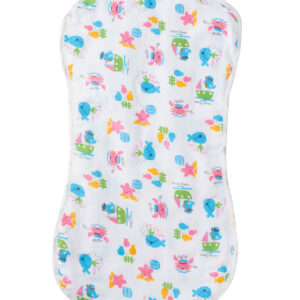 Cotton Baby Burp Cloth with Ocean Print