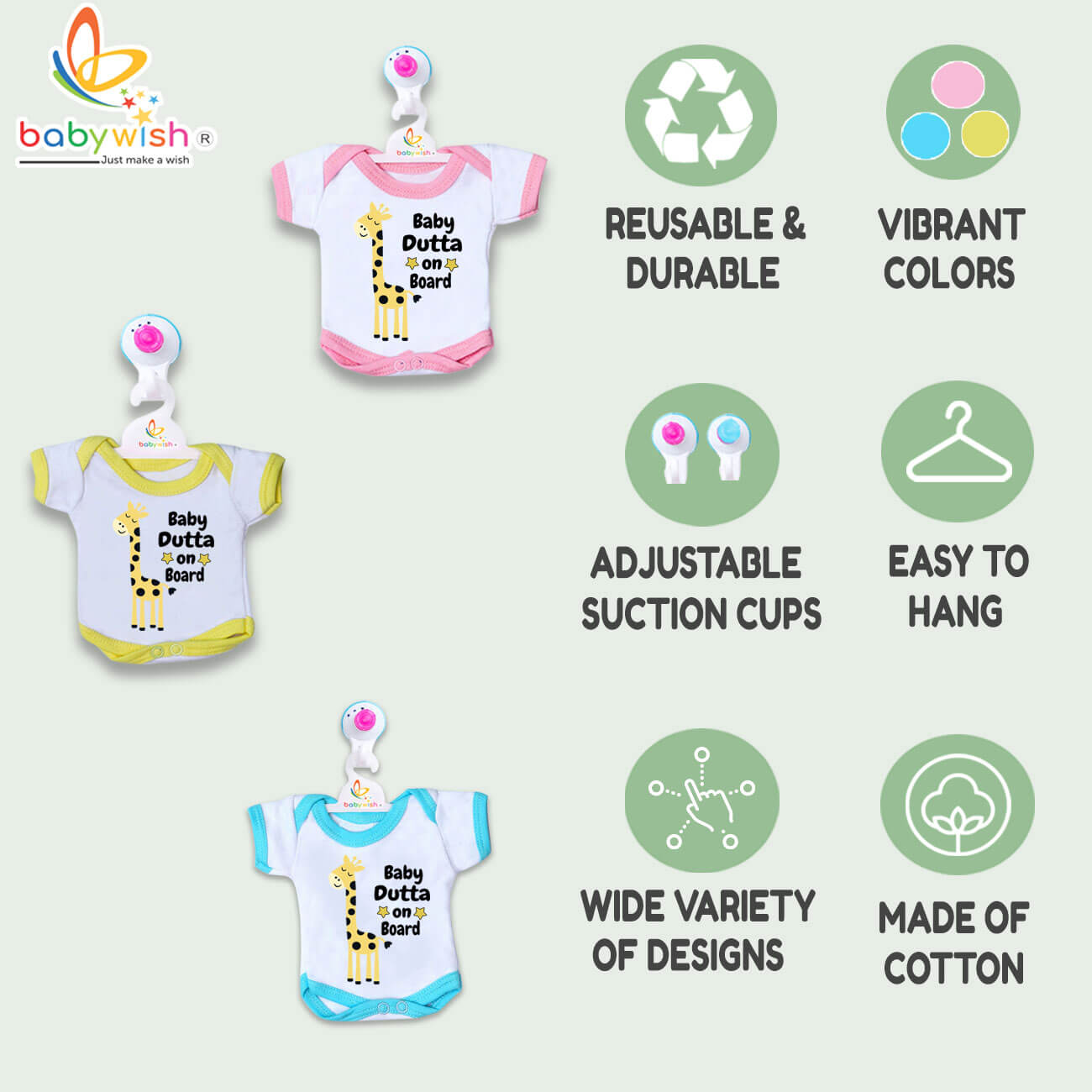 Baby alert hanging board