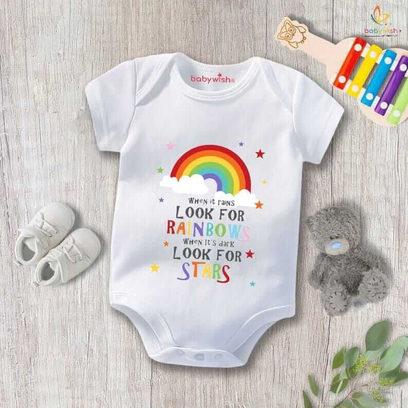 Baby Newborn Monsoon Bodysuits romper Half Sleeve Envelope Neck Onesies Rainfall Outfit