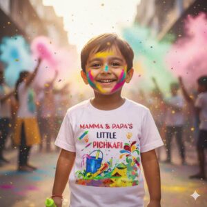 Happy Holi kids holi tshirt Babywish