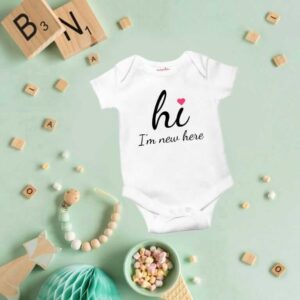 Baby Newborn Bodysuits Romper Half Sleeve Envelope Neck Onesies Outfit – Soft, Cozy & Adorable Baby Clothes for Boys and Girls, Ideal for Newborns