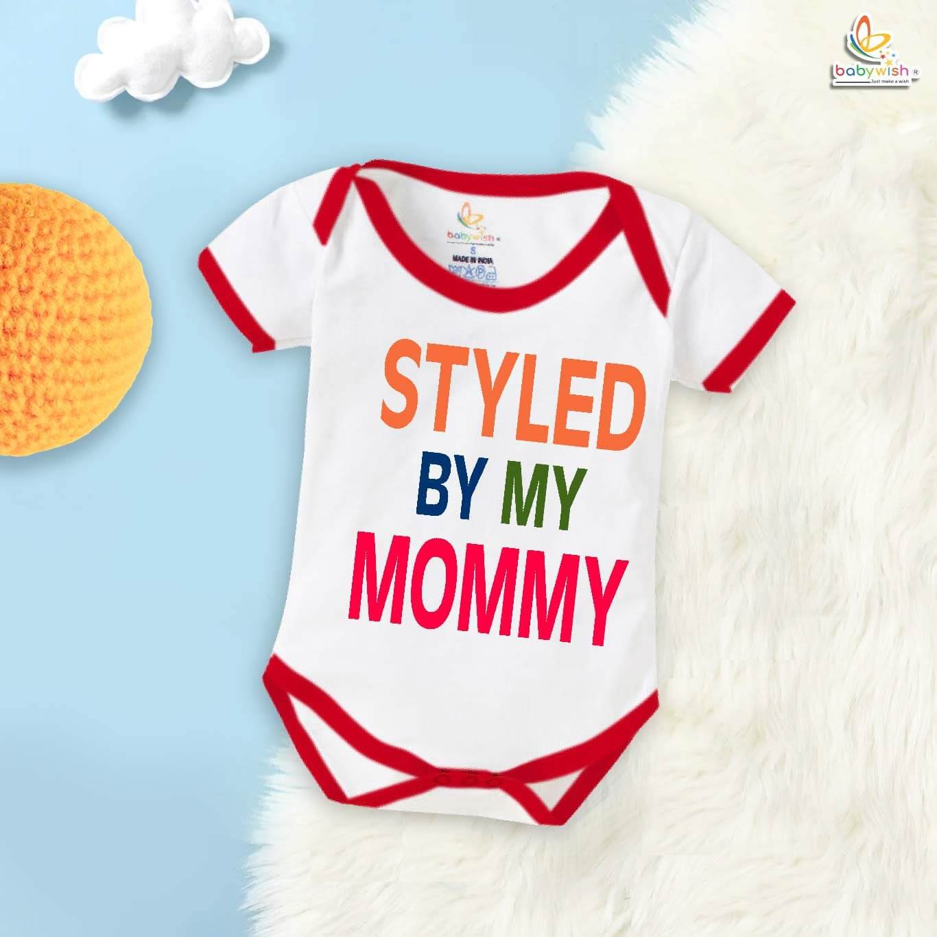 Style By My Mommy – Cute Mother Romper for Babies | Trendy Baby Bodysuit by Babywish | Perfect Baby Gift