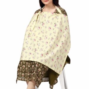 Nursing covers for Mother Breathable feeding cover for Breastfeeding 360° Coverage Protection Cover - Yellow Iris Floral