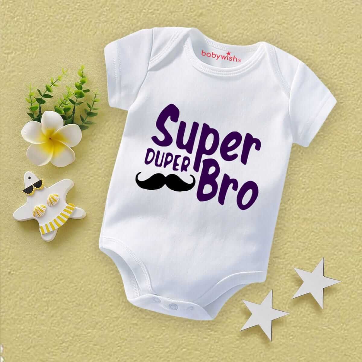 Stylish Rakshabandhan Romper for Kids, Brother Sister Matching Outfit, Cute Rakhi Gift Dress, Soft Cotton Half Sleeve Onesie for Boys and Girls Babywish