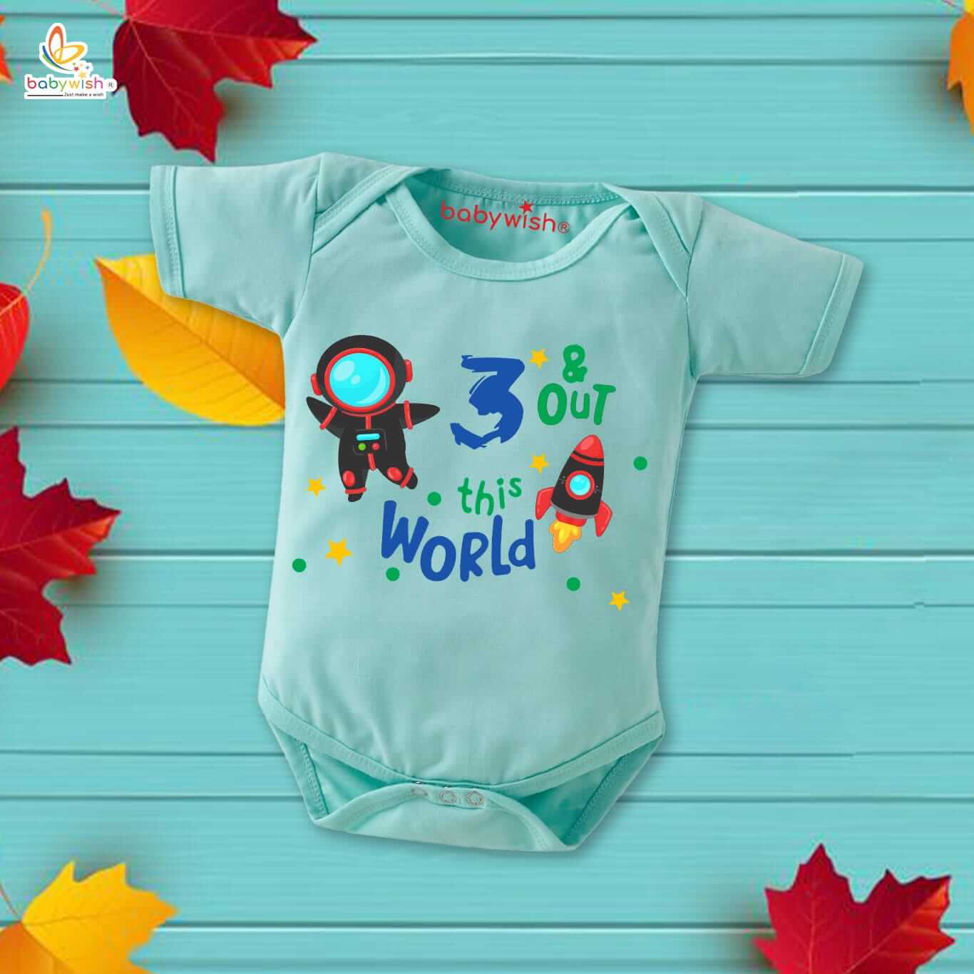 3 Month Baby Romper | Unisex Half Sleeve Round Neck Onesie for Newborn Boys & Girls | Soft Cotton Infant Bodysuit Outfit for Daily Wear & Gifting