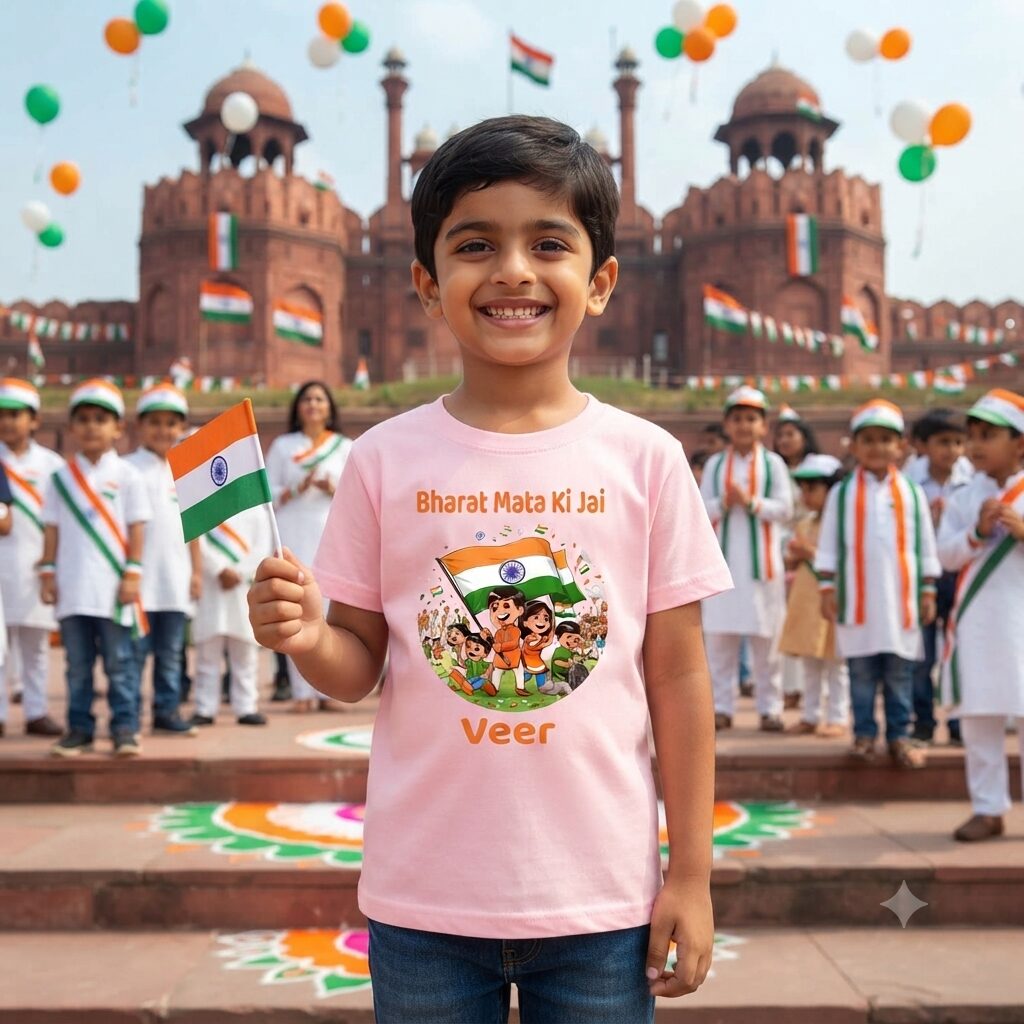 Bharat Mata Kids T-ShirtI