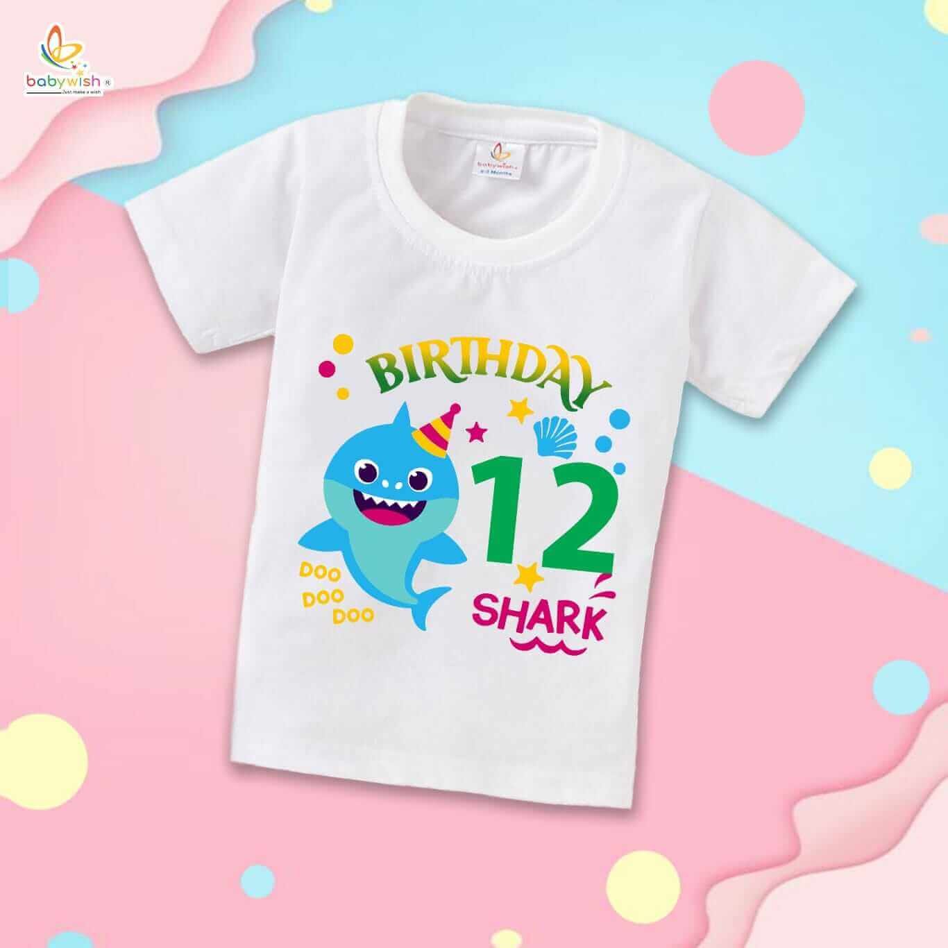 Twelve Year Birthday Unisex T-Shirt Half Sleeve Round Neck Topwear tee for kids
