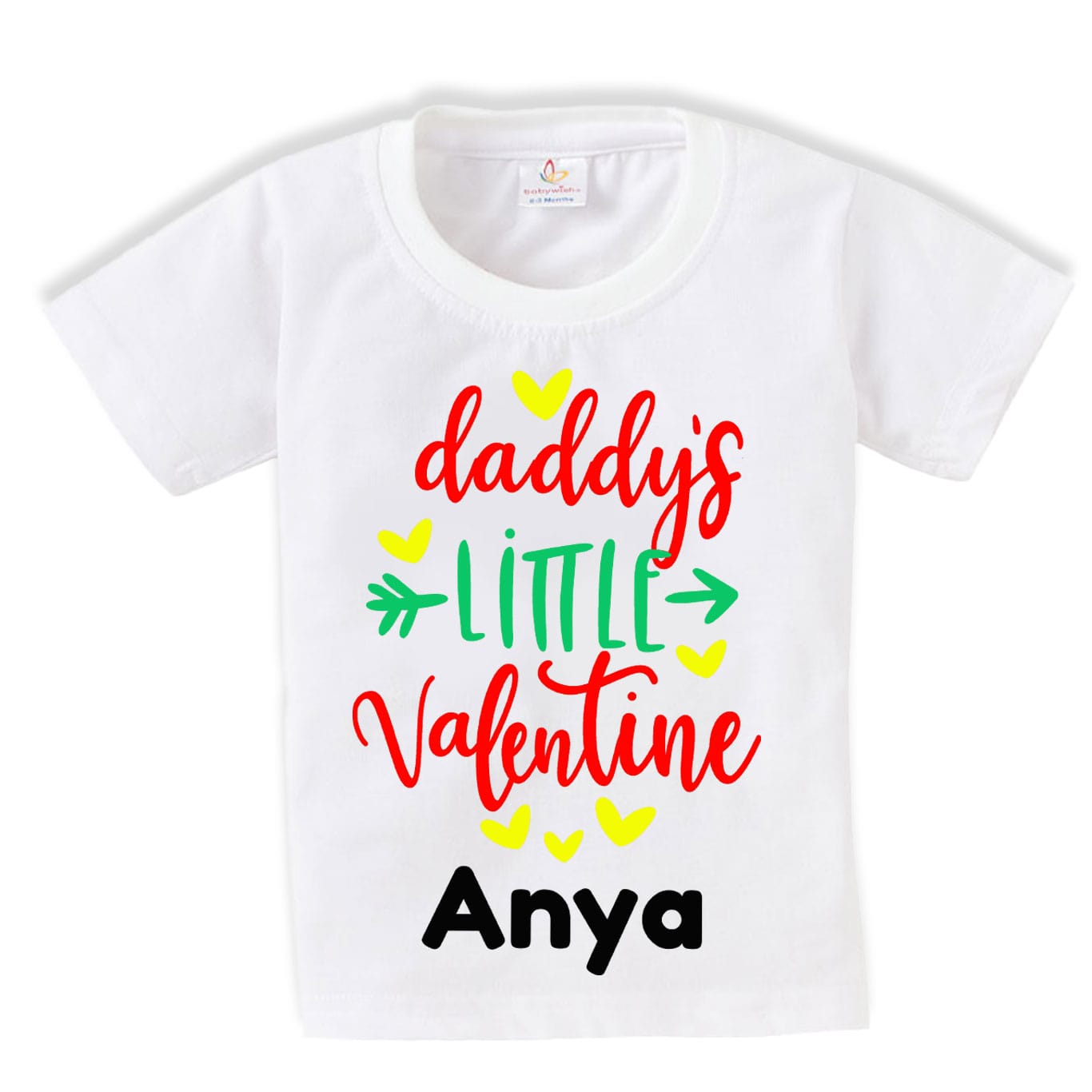 daddy’s little valentine baby tshirt