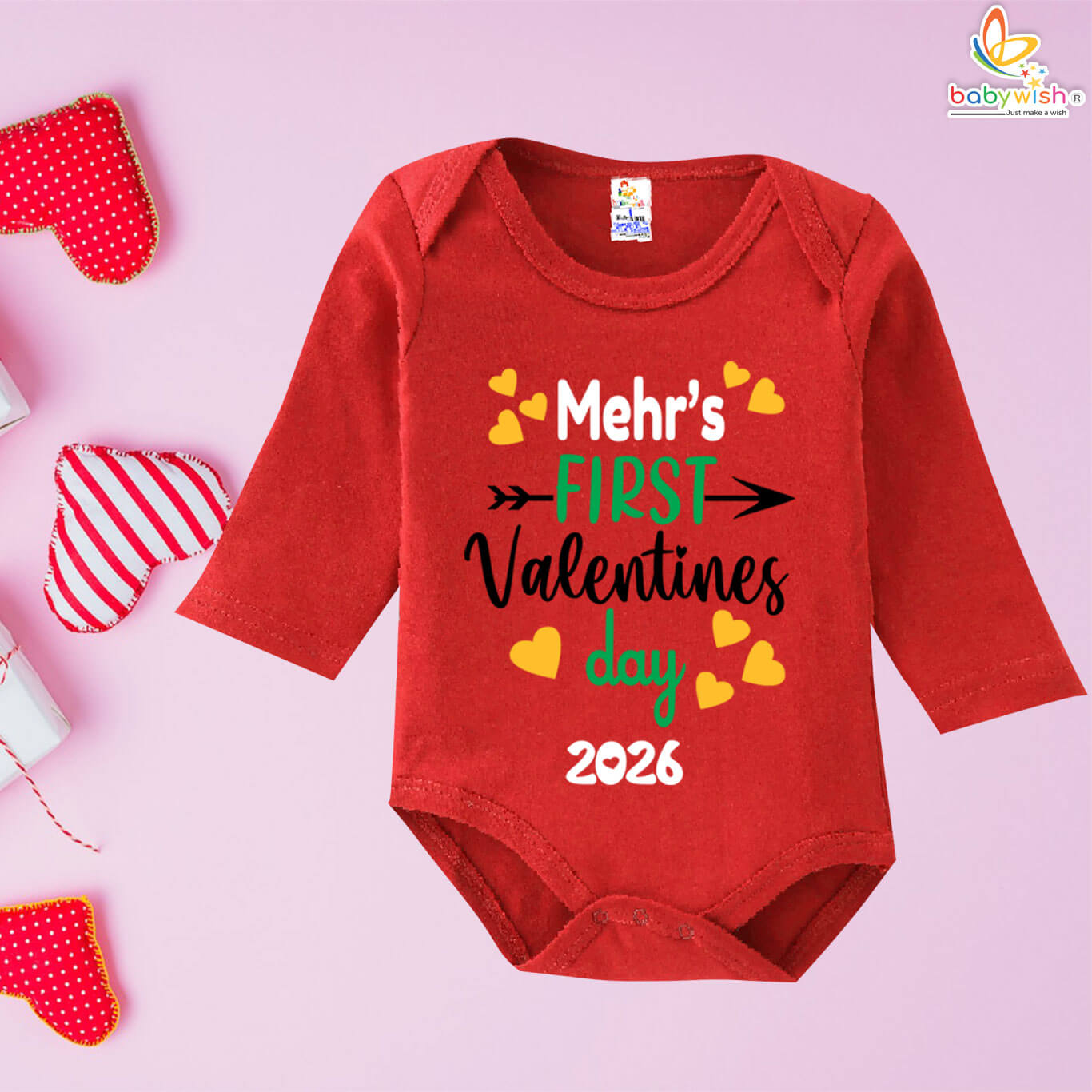 valentine baby onesie