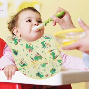 Bibs for Baby – 3-Layer Waterproof Baby Bib with Food Catcher Pocket, Soft and Durable Infant and Toddler Bibs, Unisex Mealtime Accessory, Easy to Clean