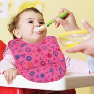 Bibs for Baby – 3-Layer Waterproof Baby Bib with Food Catcher Pocket, Soft and Durable Infant and Toddler Bibs, Unisex Mealtime Accessory, Easy to Clean and Wash